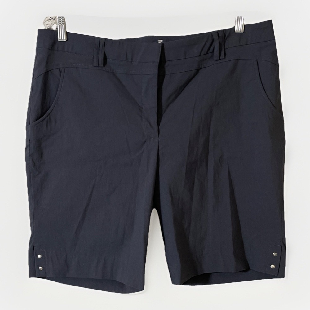 Bette And Court Gray Bermuda Stretch Golf Shorts Women's Size 16